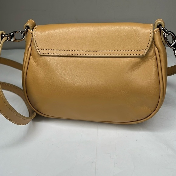Jane August Camel Tan Brown Leather Crossbody Bag - Picture 7 of 11